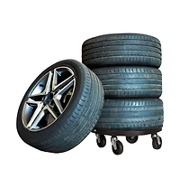 Plant Trolley with Wheels Diameter 15.7" Black 606.3 lb