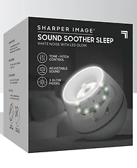 Sharper Image Sound Soother Noise Machine with Led Glow