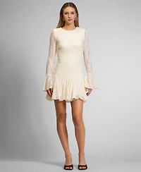 Rachel Roy Women's Alanna Textured Knit Crewneck Mini Dress