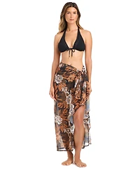 Bleu by Rod Beattie Women's Moddy Blooms Printed Sarong