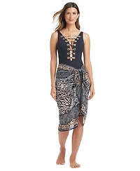 Bleu by Rod Beattie Women's What's In The Mix Printed Pareo