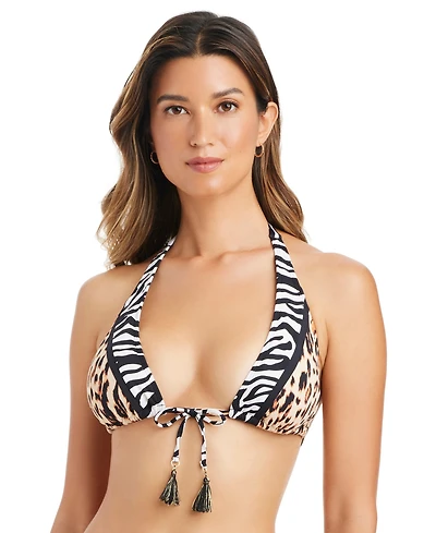 Bleu by Rod Beattie Women's What's The Mix Tie-Detail Swim Bra