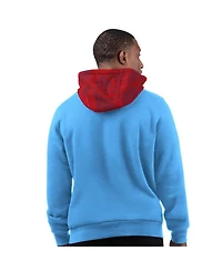 Starter Men's Light Blue Houston Oilers Thursday Night Gridiron Vintage Logo Pullover Hoodie