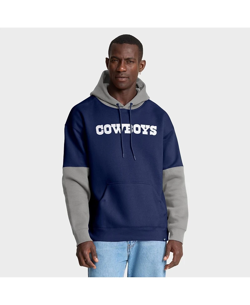 Fanatics Men's Navy Dallas Cowboys Helmet Pullover Hoodie