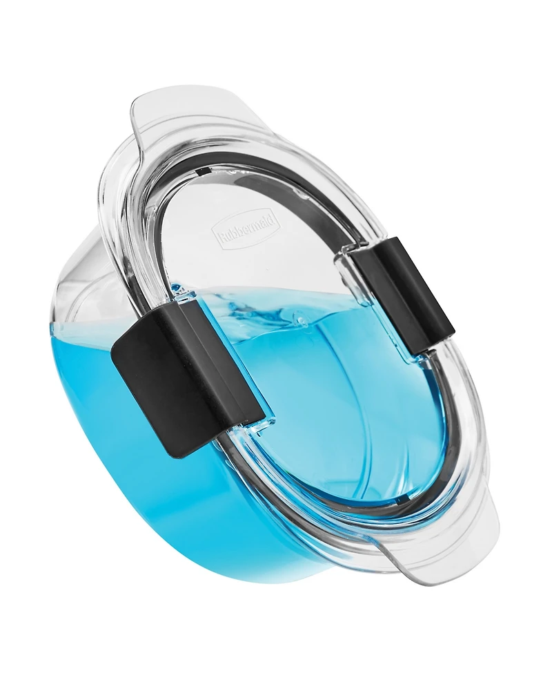 Rubbermaid Brilliance 3.47-Cup Round Leak Proof Food Storage Containers, 2-Pack