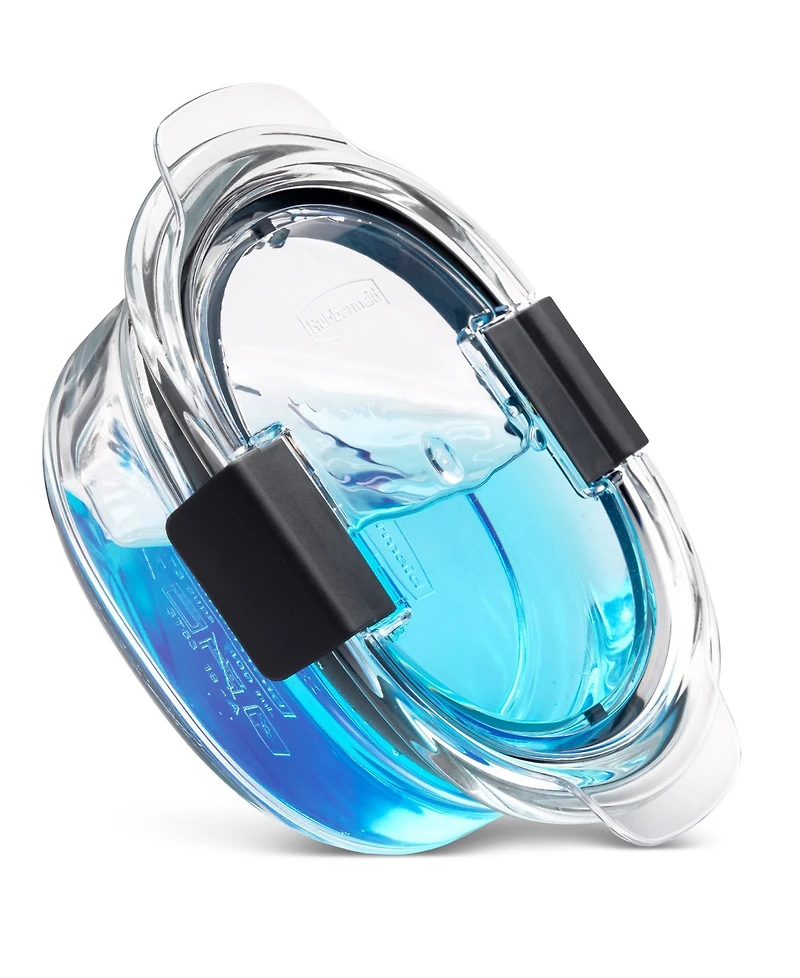 Rubbermaid Brilliance 2.9-Cup Glass Round Leak Proof Food Storage Container