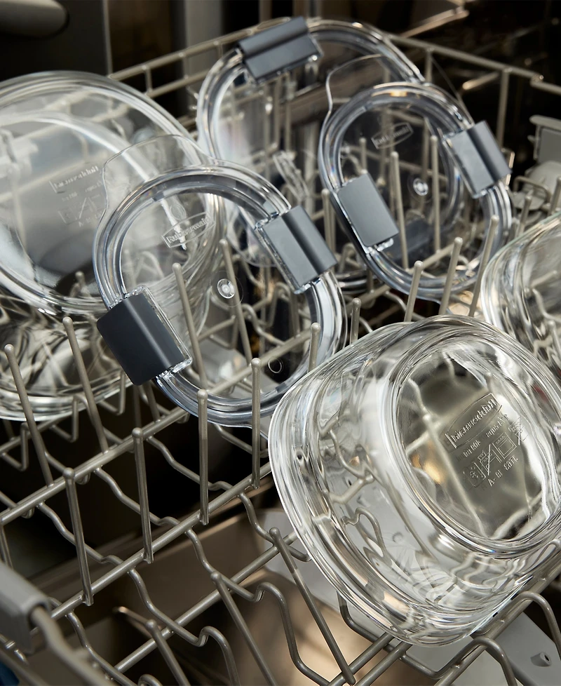 Rubbermaid Brilliance 6-Pc. Glass Round Leak Proof Food Storage Containers