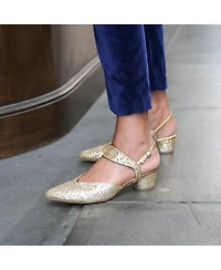 Alterre Women's Gatsby Glitter Elsie Customizable V Slide