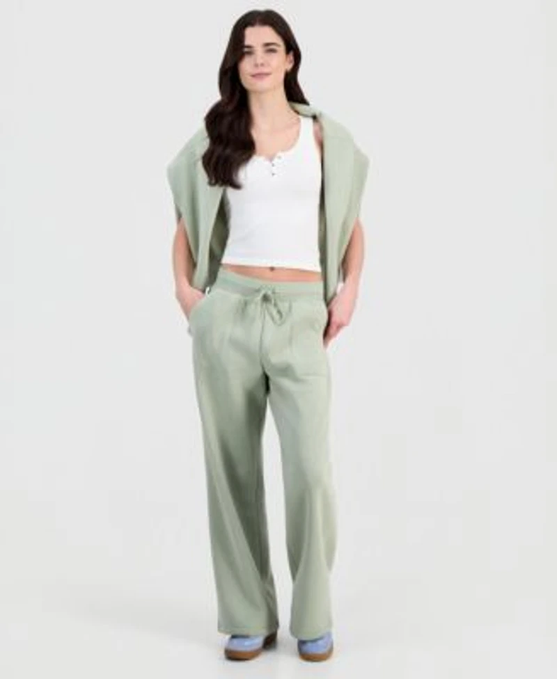 Sincerely Jules Juniors Whipstitched Sweatshirt Drawstring Pants