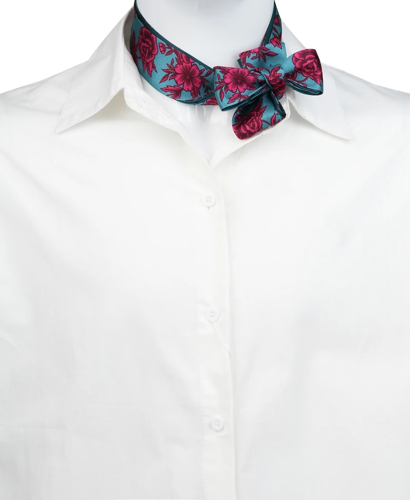 Bespoke Fashion Women's Lucinda Floral Ribbon Scarf