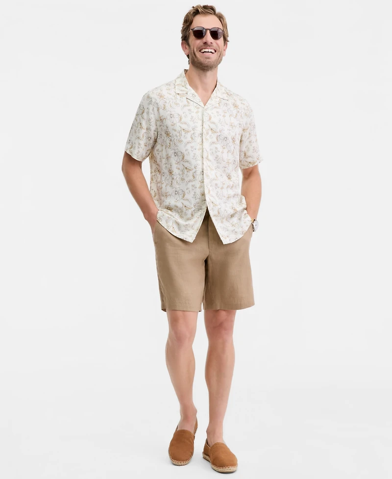 Club Room Men's Jack Line Printed Short-Sleeve Shirt, Macy's Exclusive