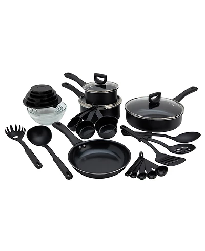 Basic Essentials Non-stick Aluminum 31-Pc. Cookware Set