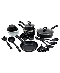 Basic Essentials Non-stick Aluminum 31-Pc. Cookware Set
