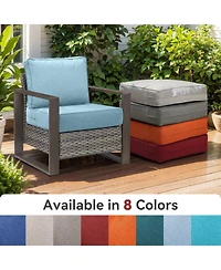 Gymojoy PlushCore 24 in. x 6 Olefin 2-Piece Deep Seating Outdoor Lounge Chair Sofa Cushion