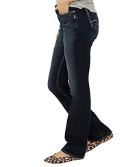 Silver Jeans Co. Women's Elyse Mid Rise Comfort Fit Slim Bootcut