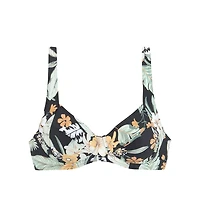 Lascana Women's Tropical Print Underwire Bikini Swimsuit Top Bra Sizing