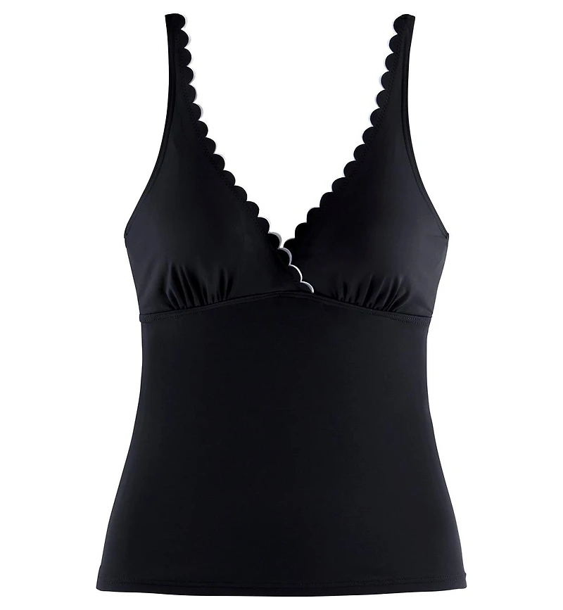 Lascana Women's Scalloped Underwire Tankini Swimsuit Top