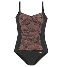 Lascana Women's Leopard Tummy Control One Piece Swimsuit