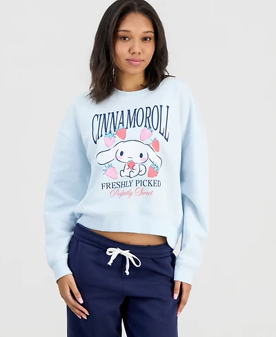 Grayson Threads, The Label Juniors' Cinnamoroll Fleece Sweatshirt