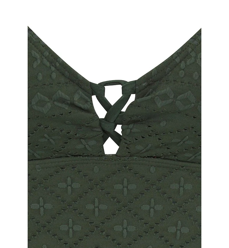 Lascana Women's Crochet Tankini Swimsuit Top