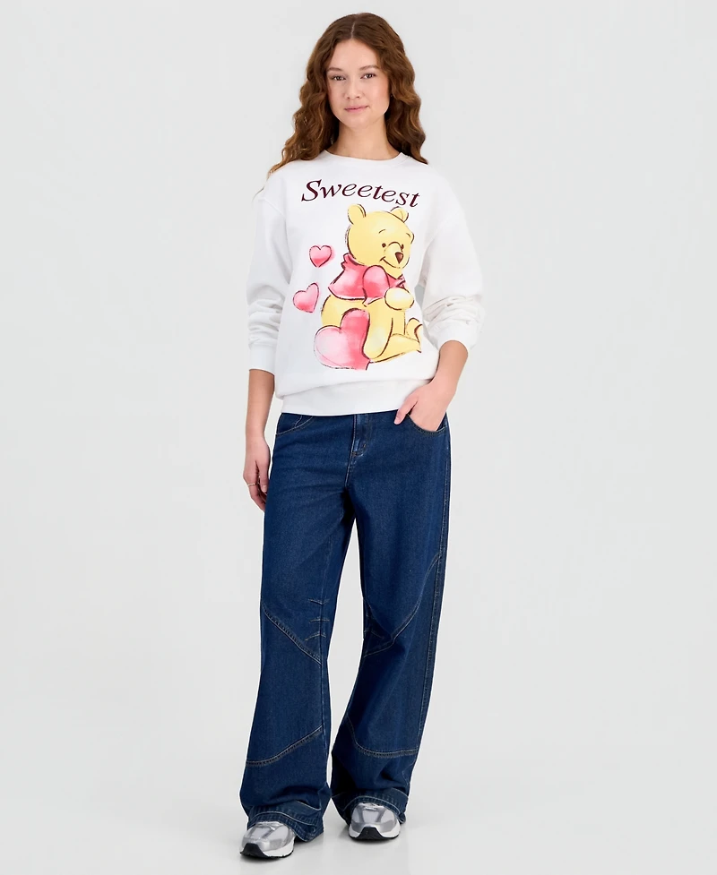 Winnie the Pooh Juniors' Winnie the Pooh Crewneck Sweatshirt