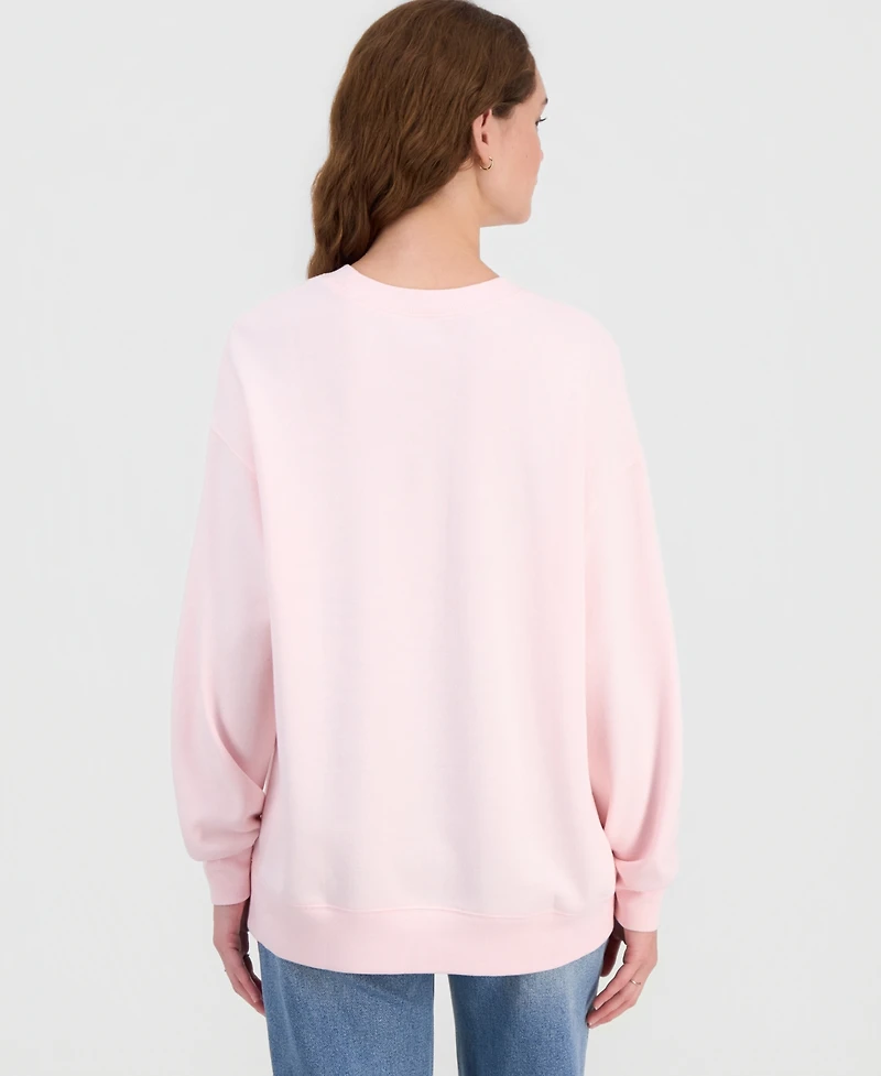 Rebellious One Juniors' Happy Girl Era Crewneck Sweatshirt