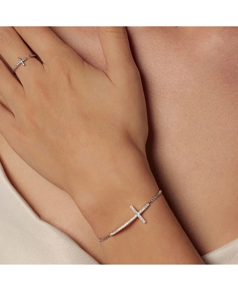 Bearfruit Jewelry Horizontal Cross Adjustable Bracelet