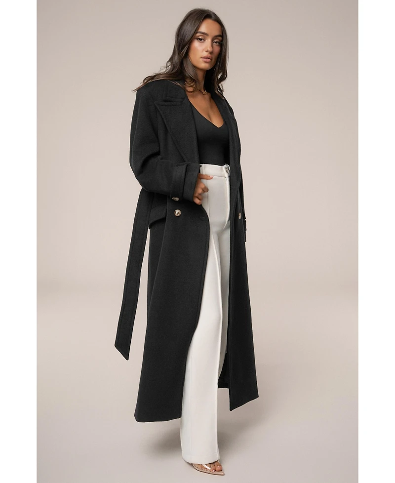 Jluxlabel Women's Empire Longline Coat