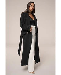 Jluxlabel Women's Empire Longline Coat