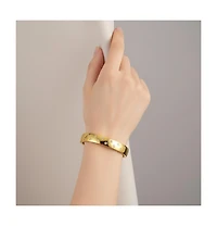 Rachel Glauber 14k Gold Plated with Cubic Zirconia Starry Sky Bangle Bracelet