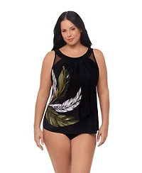 Miraclesuit Plus Boca Grande Ursula Underwire Tankini Top