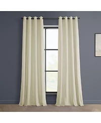 Half Price Drapes Grommet Heritage Plush Velvet Room Darkening Curtain