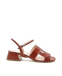 Alterre Women's Brown Snake Amal Customizable Sandal
