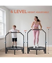 Soozier 40" Foldable Mini Trampoline, Rebounder Trampoline,