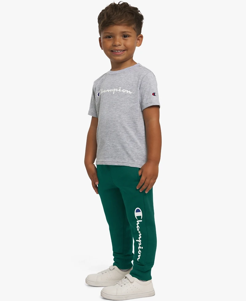 Champion Boys Toddler 2T-4T Long-Sleeve Hoodie and Pants, 2-Piece Set