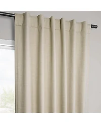Half Price Drapes Vienna Basic Linen Blackout Curtain Pair (2 Panels