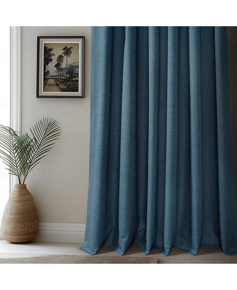 Half Price Drapes Vienna Basic Solid Curtains (2 Panel) Blackout For Bedroom & Living Room