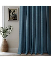 Half Price Drapes Vienna Basic Solid Curtains (2 Panel) Blackout For Bedroom & Living Room