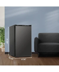 Euhomy 3.2 Cu.Ft Single Door Mini Fridge with Freezer