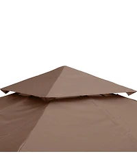Outsunny Gazebo Replacement Canopy for 01 -0153, 10' x 10