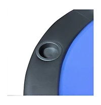 10-Player Foldable Poker Tabletop Blue