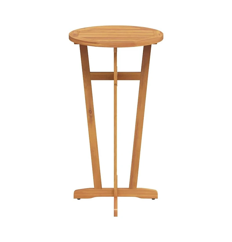 vidaXL Patio Bar Table 23.6"x41.3" Solid Wood Acacia