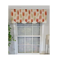 Rlf Home Brushed Petticoat 3" Rod Pocket Lining Luxurious and Elegant Window Treatment Valance 50" x 15" Driftwood