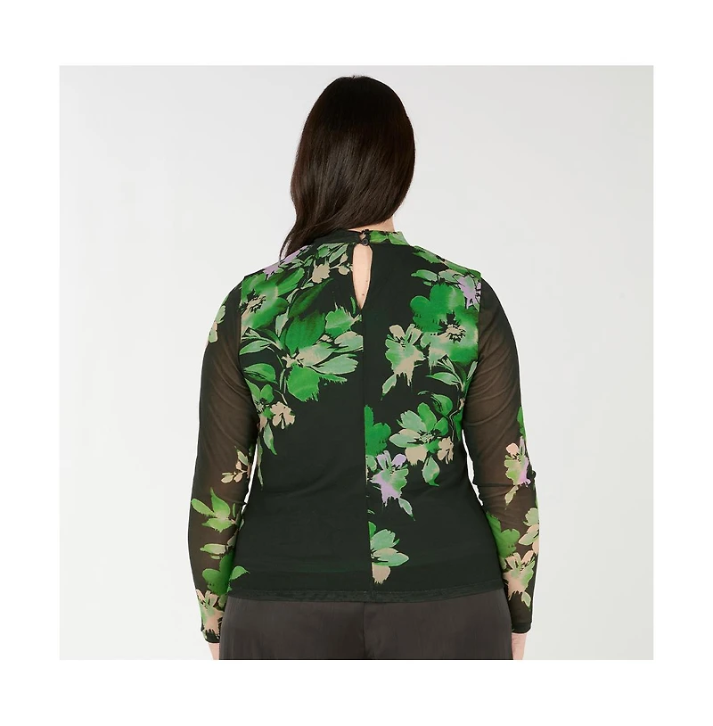 Estelle Plus Fiora Mesh Top