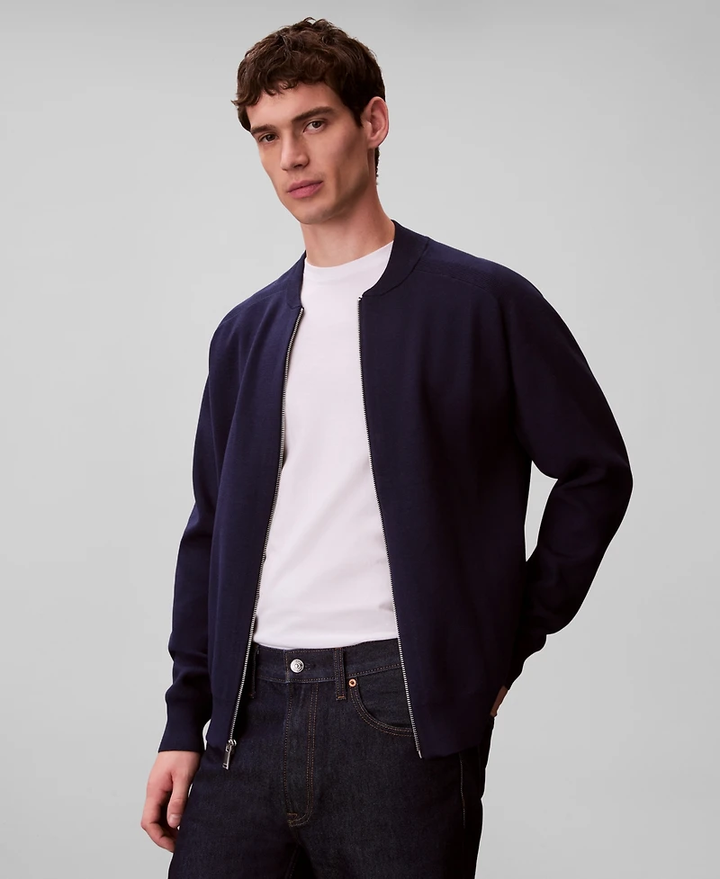 Calvin Klein Men's Tech Knit Bomber Jacket