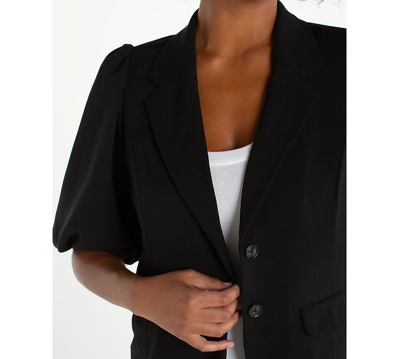 Liverpool Los Angeles Women's Notch Collar Balloon Sleeve Blazer