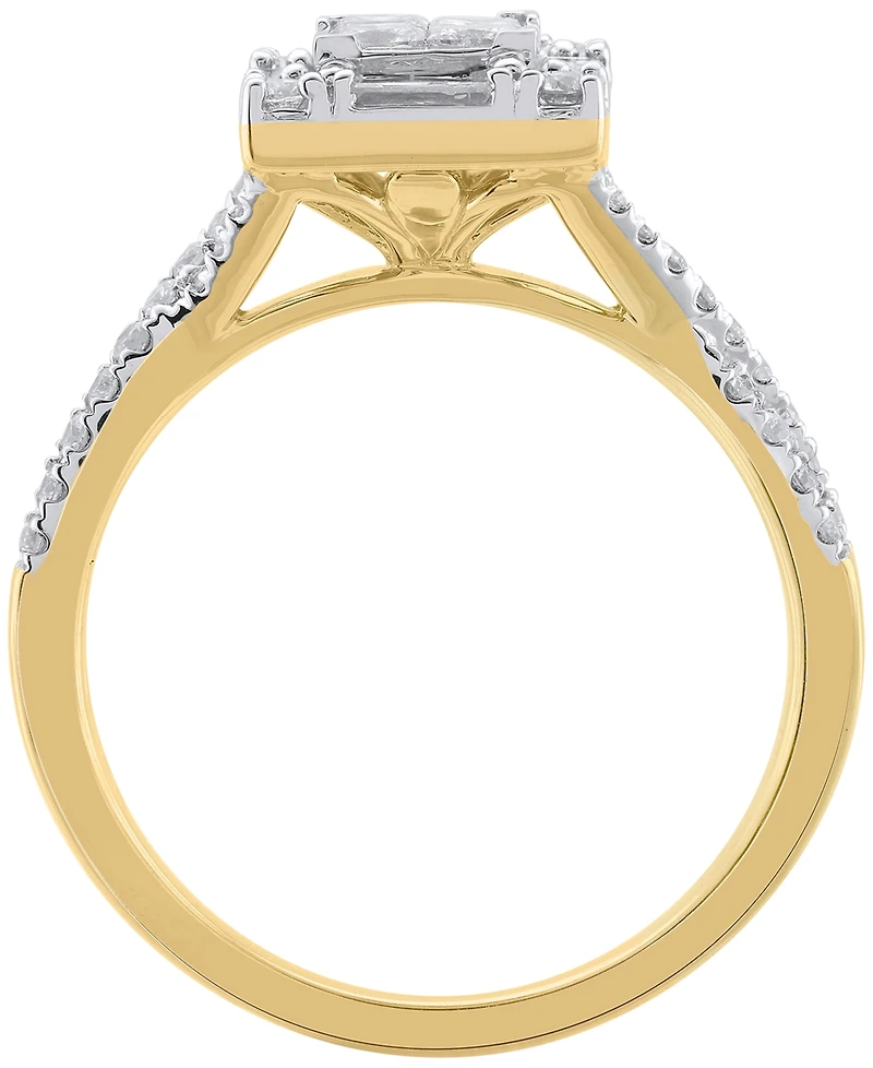Macy's Diamond Ring (3/4 ct. t.w.) in 14k Yellow and White Gold