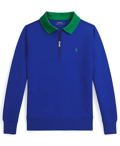 Polo Ralph Lauren Boys 8-20 Double-Knit Collared Sweatshirt