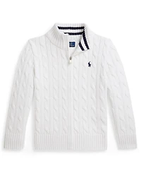 Polo Ralph Lauren Boys 2T-6 Cable-Knit Full-Zip Sweater
