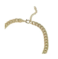 Sohi Women's The Petra-Chain Collar Necklace - California Gold
